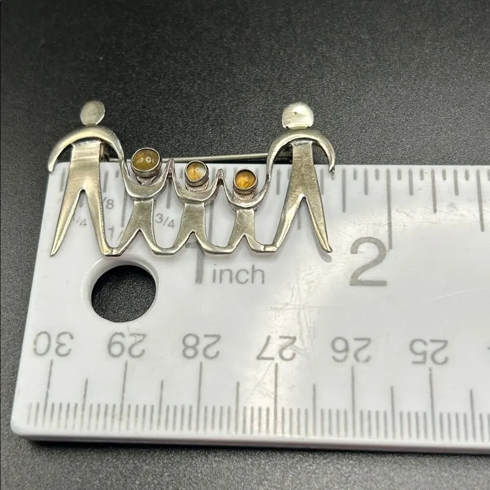 925 Sterling Silver Brooch Pin by Great Falls Metal Works GFMW #385 Family